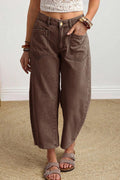 Mid-Rise Barrel Jeans