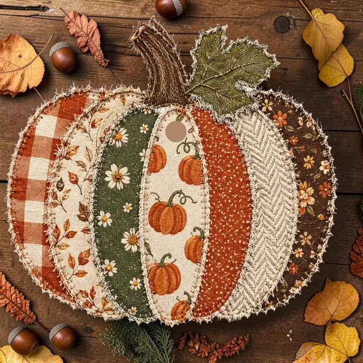 Patchwork Pumpkin Freshie- Apple Cinnamon