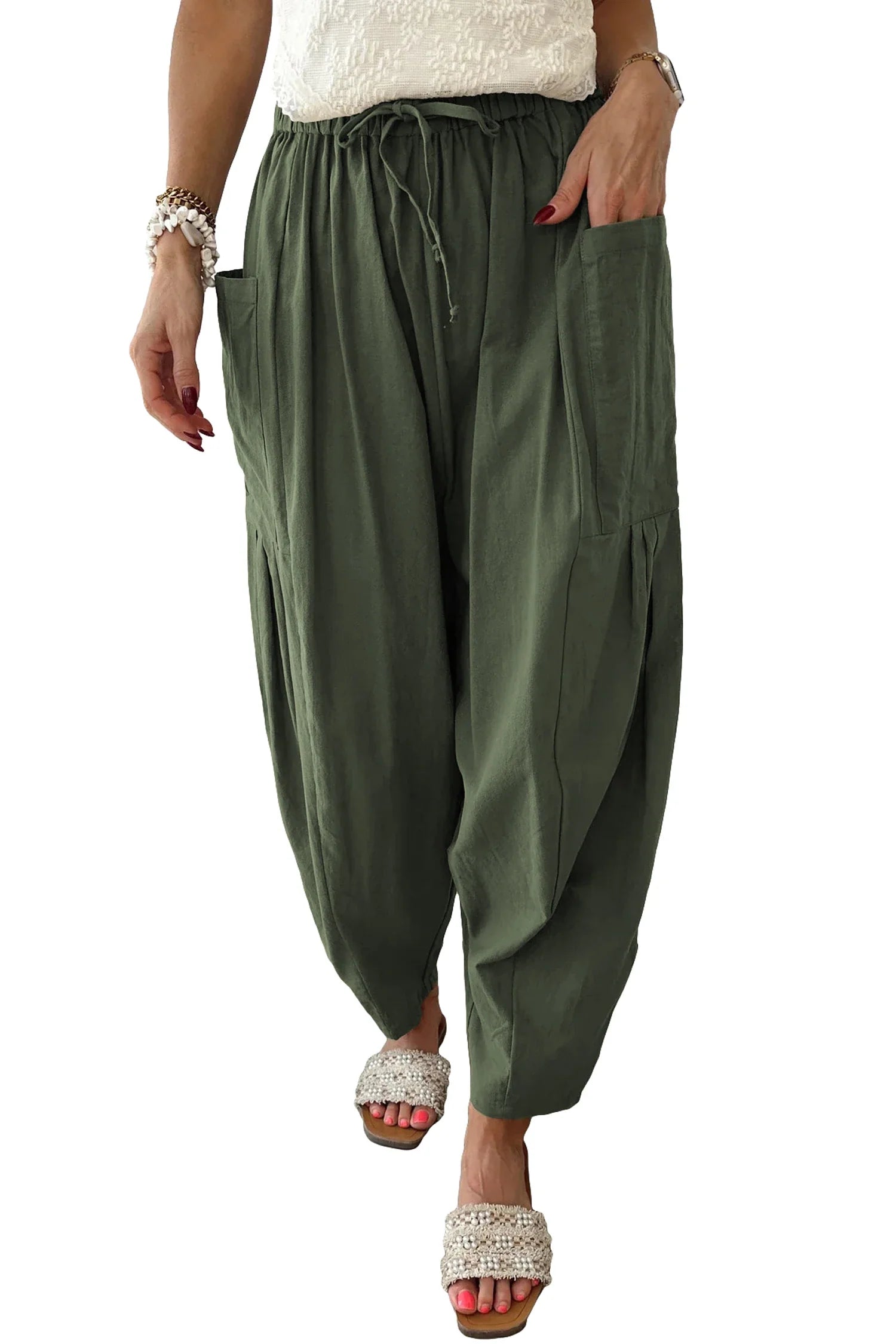 Olive Green Cargo Pants