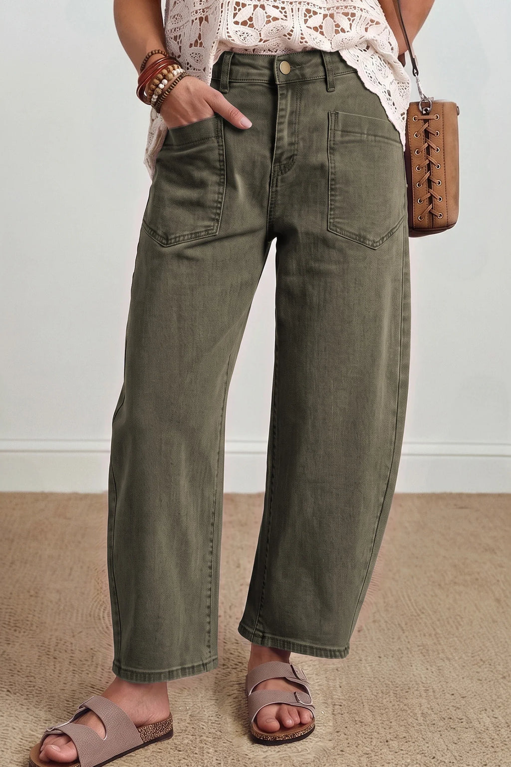 Mossy Grove Barrel Jeans
