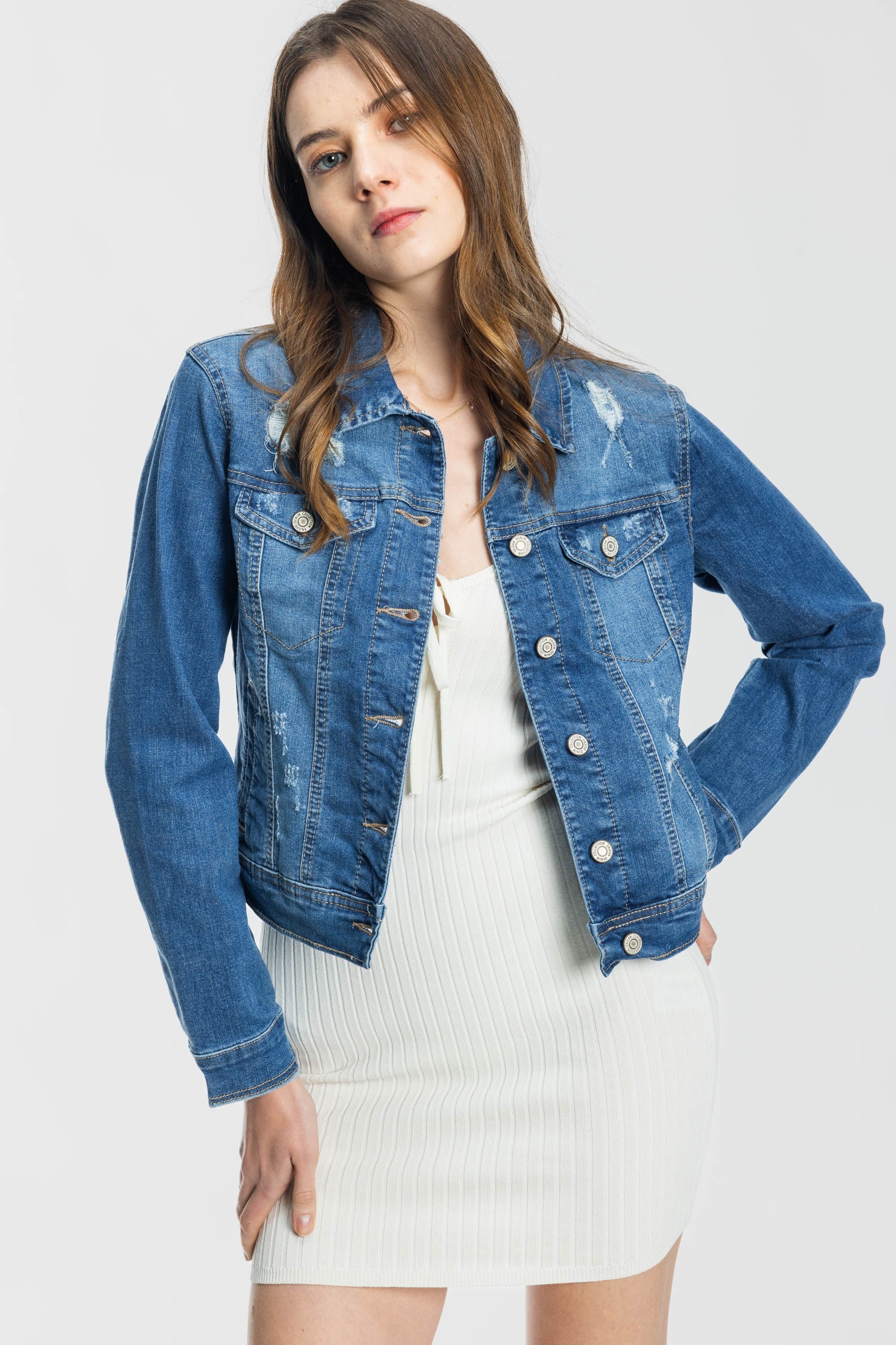 Destructed Denim Jacket