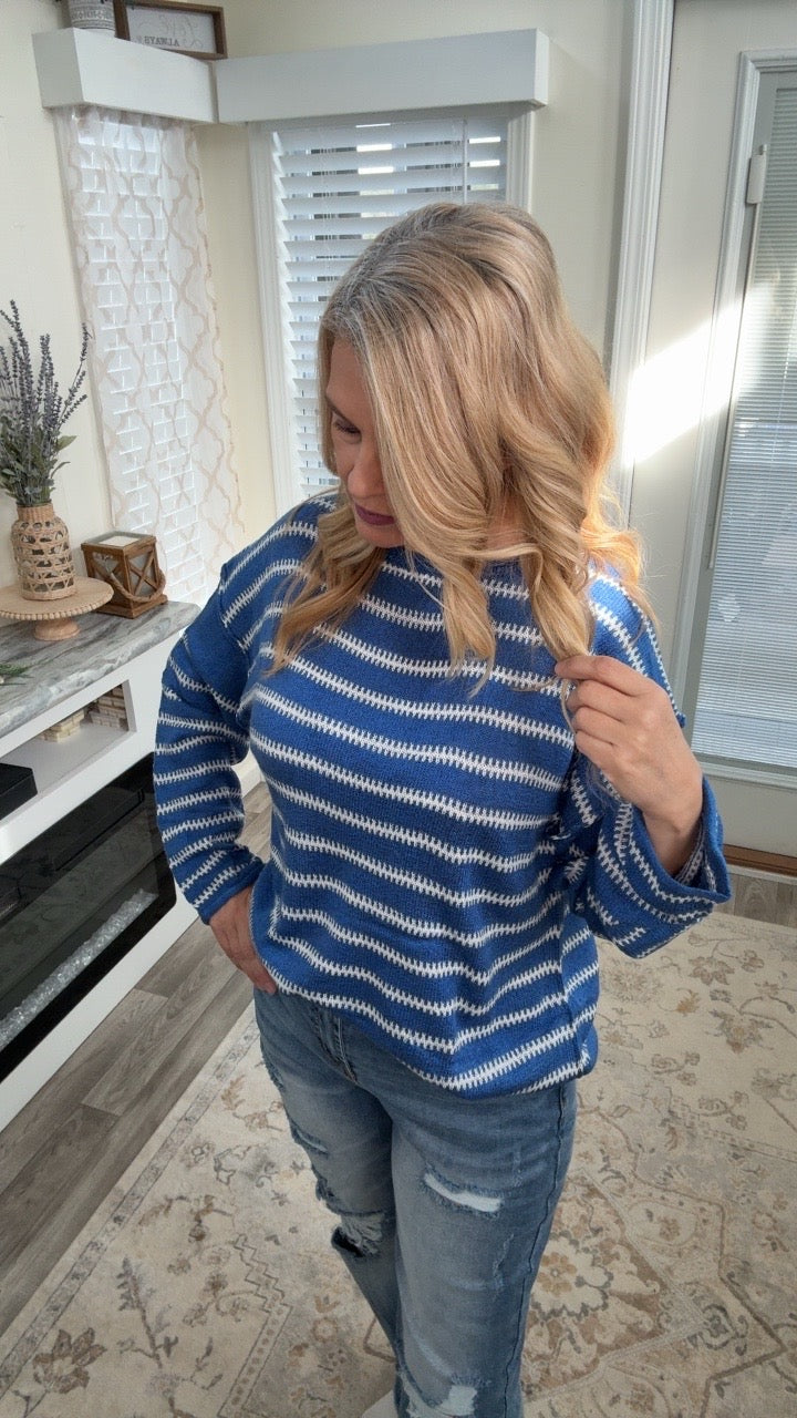 Striped Knit Sweater