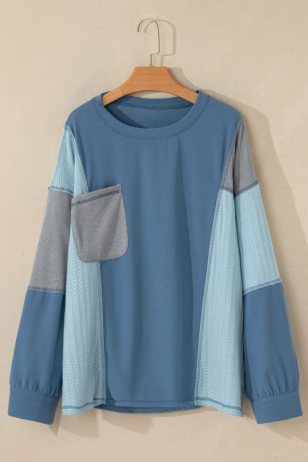 Color Block Thermal Pullover