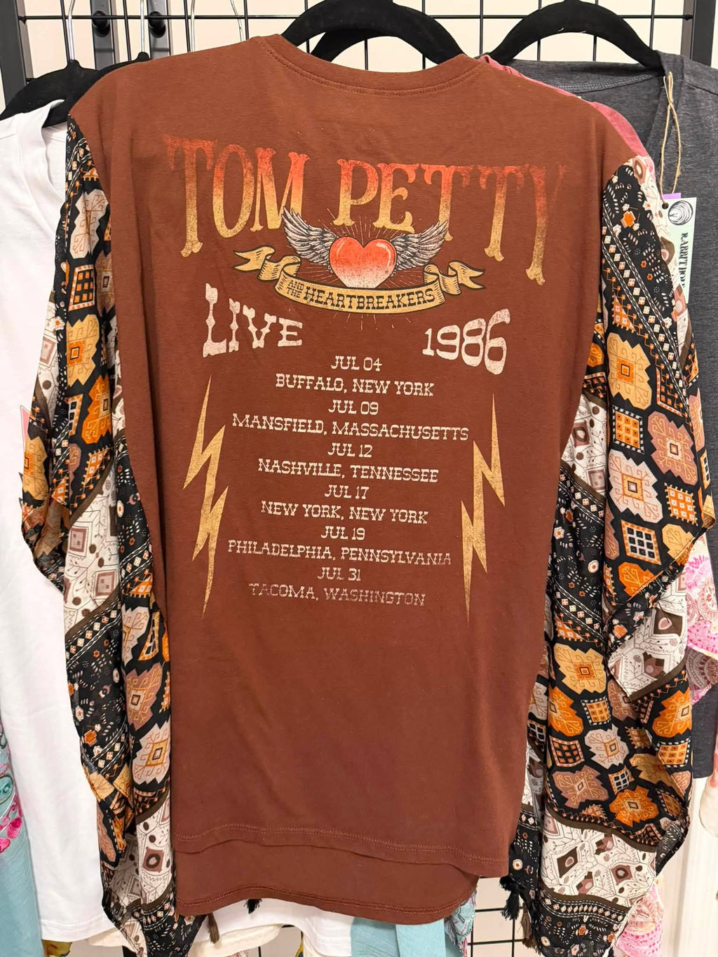 UPCYCLED BOHO PONCHO ONE SIZE TOM PETTY