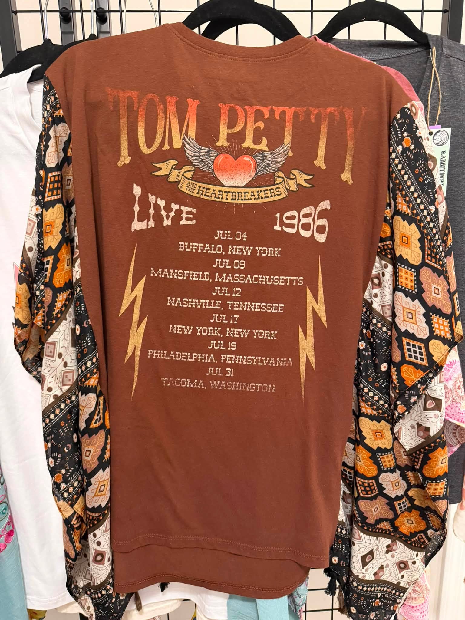 UPCYCLED BOHO PONCHO ONE SIZE TOM PETTY