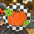 Checkered Pumpkin Freshie Cozy Latte