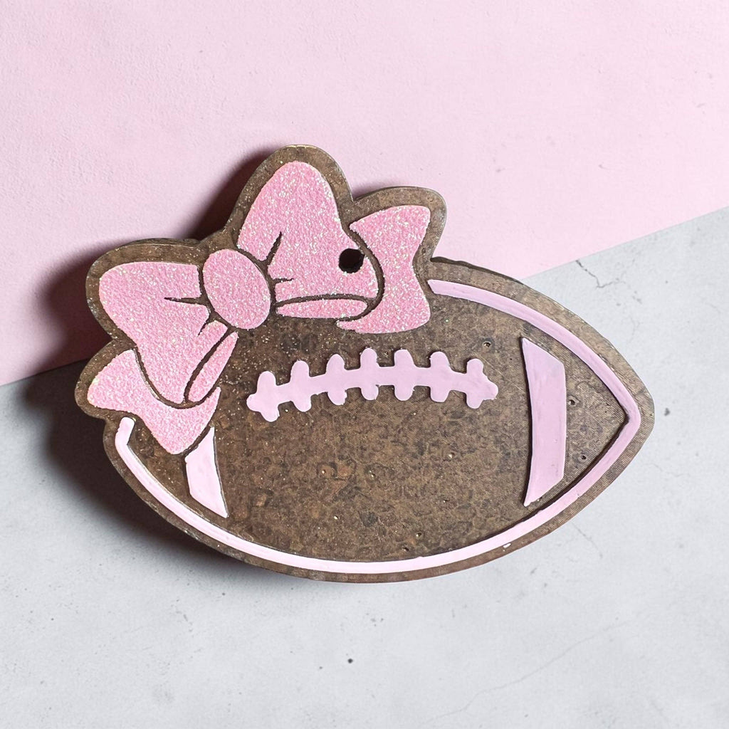 Pink Football Freshie-Pumpkin Buttercream