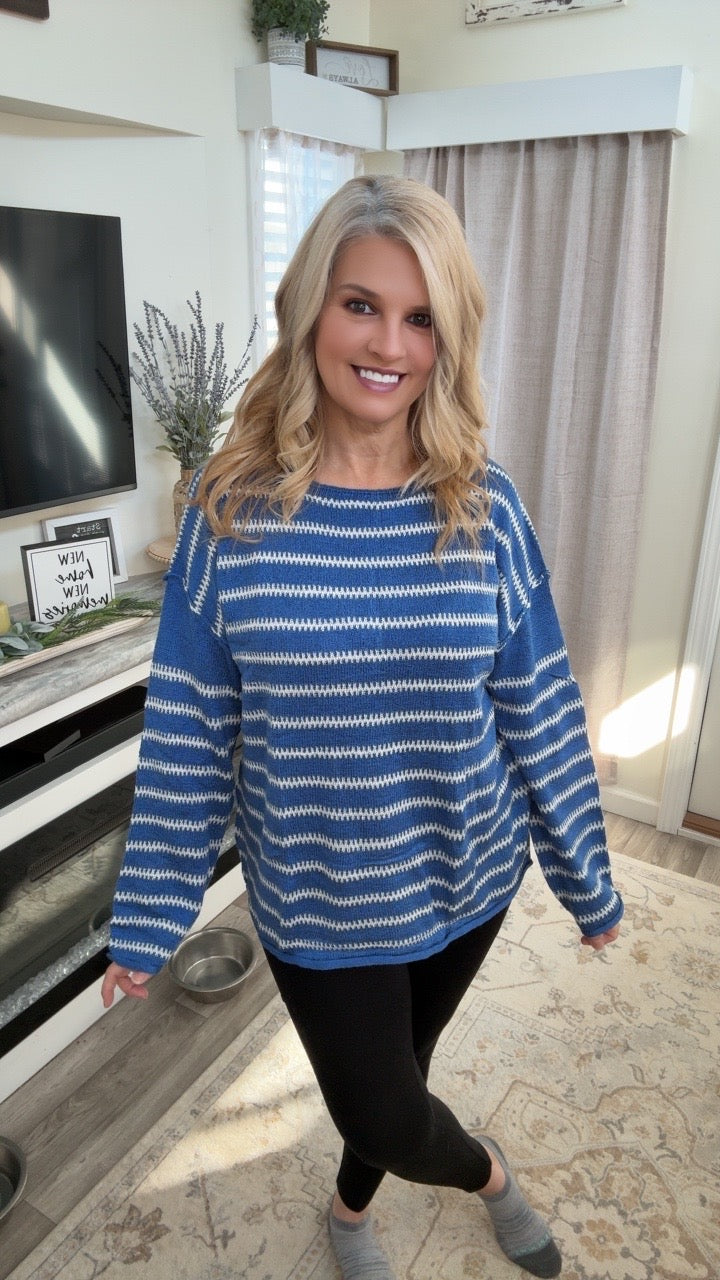 Striped Knit Sweater