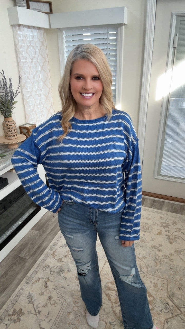 Striped Knit Sweater