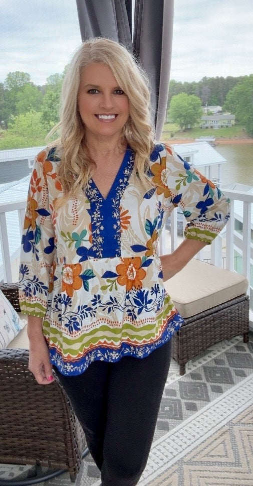 Floral Boho Blouse