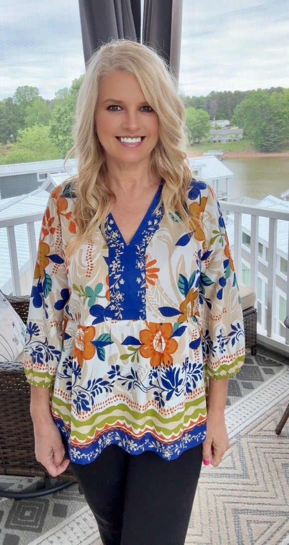 Floral Boho Blouse