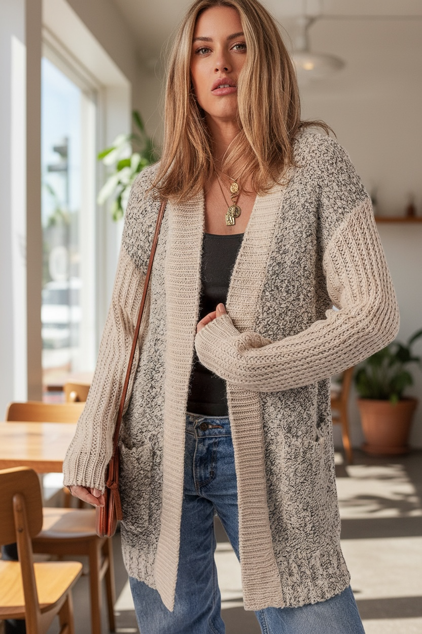 The Two Tone Cardigan
