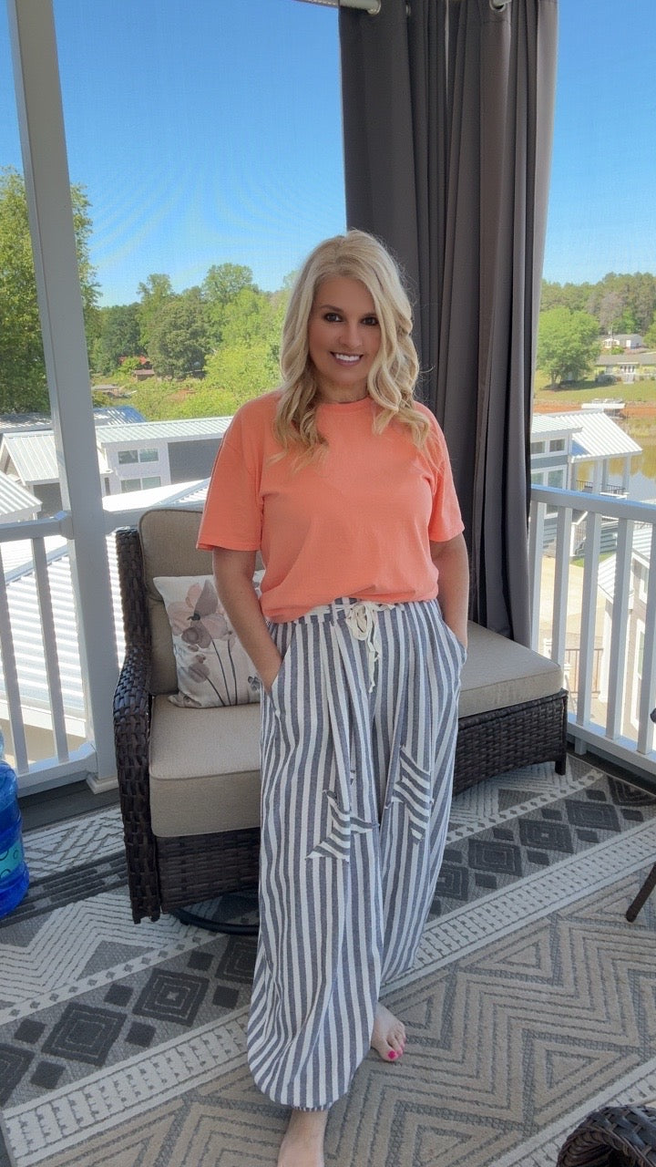 POL Striped Star Pants