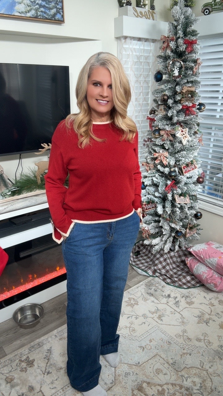 Frosted Dreams Wide Leg Jeans