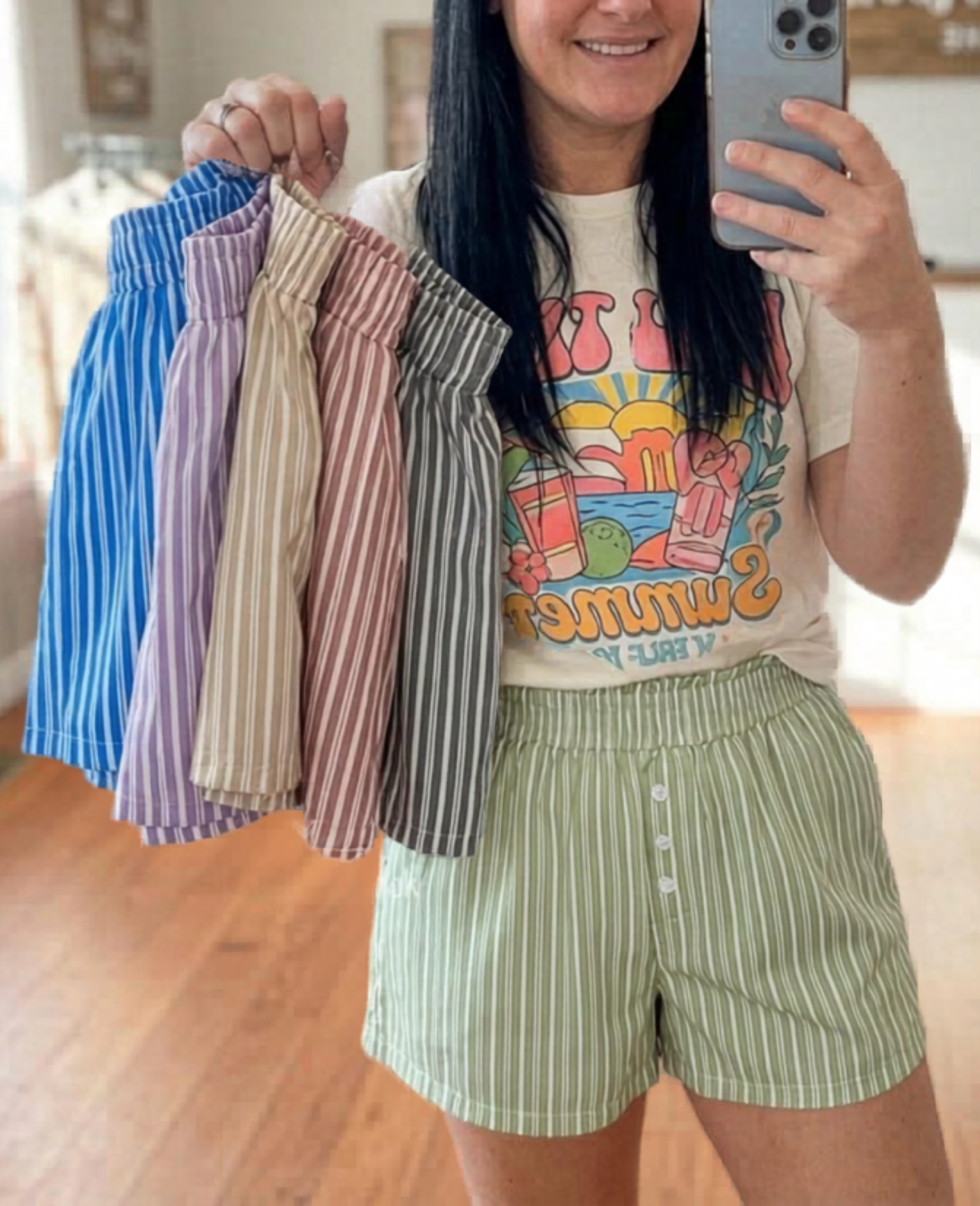 Sunny Day Striped Shorts