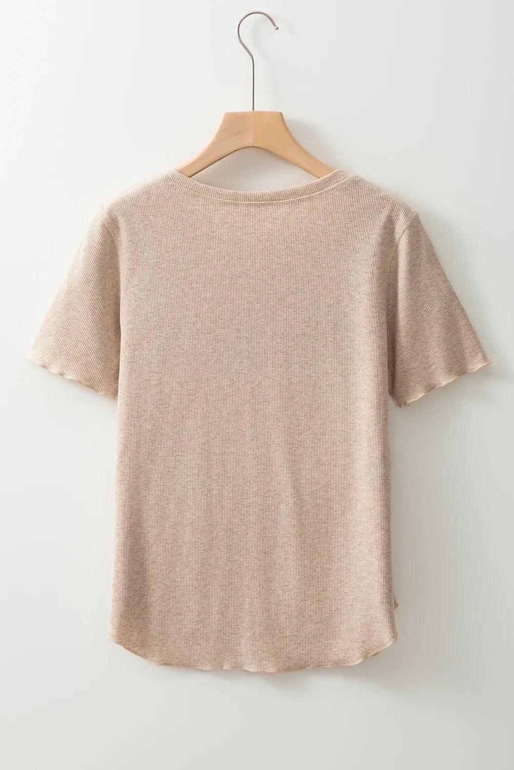 Ribbed Henley Top