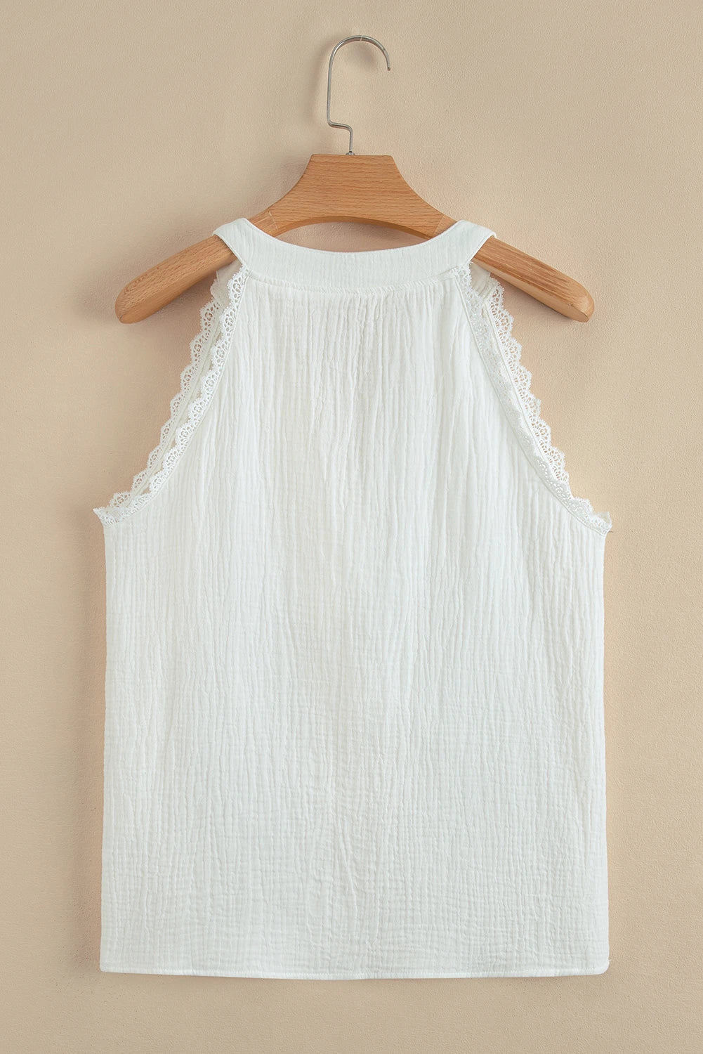 Cloud Nine Lace Trim Tank Top