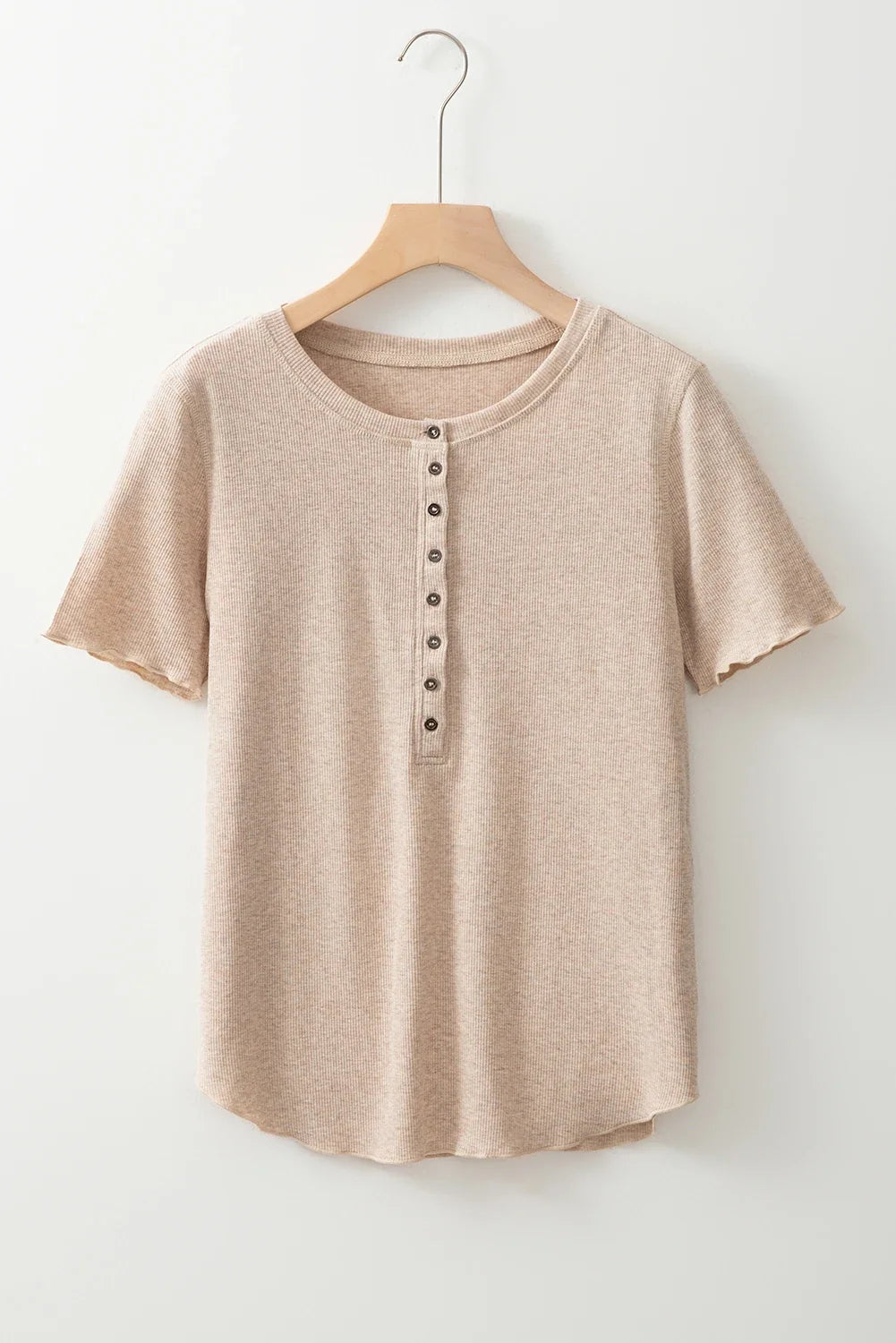 Ribbed Henley Top