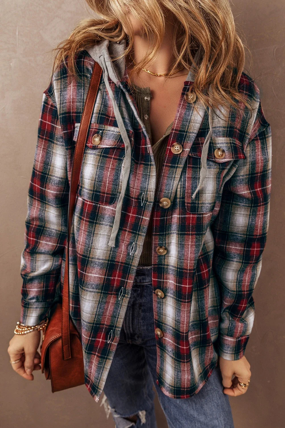 Mountain Mornings Flannel Hooded Top